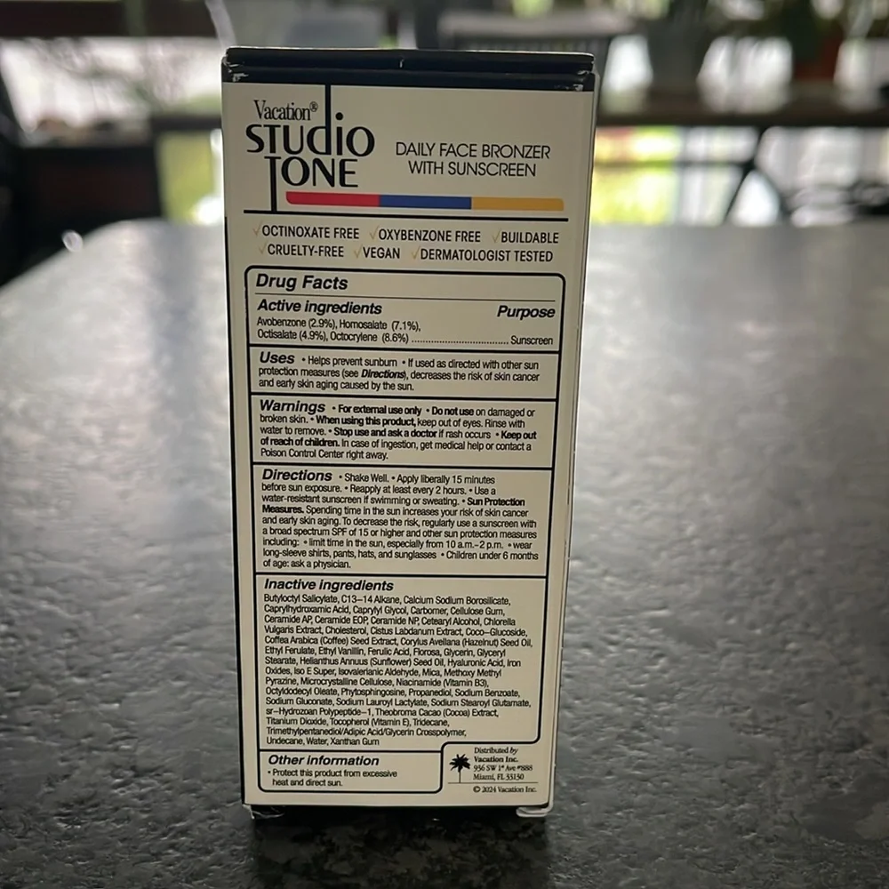 Vacation Studio Tone SPF 50 Bronzing Drops for Face bronze nourish protect